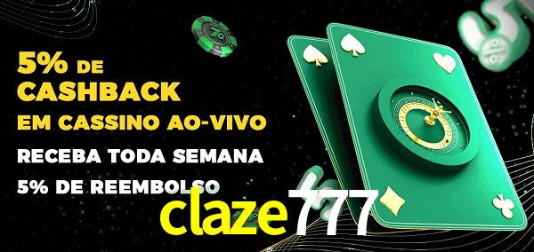 Promoções do cassino ao Vivo claze777